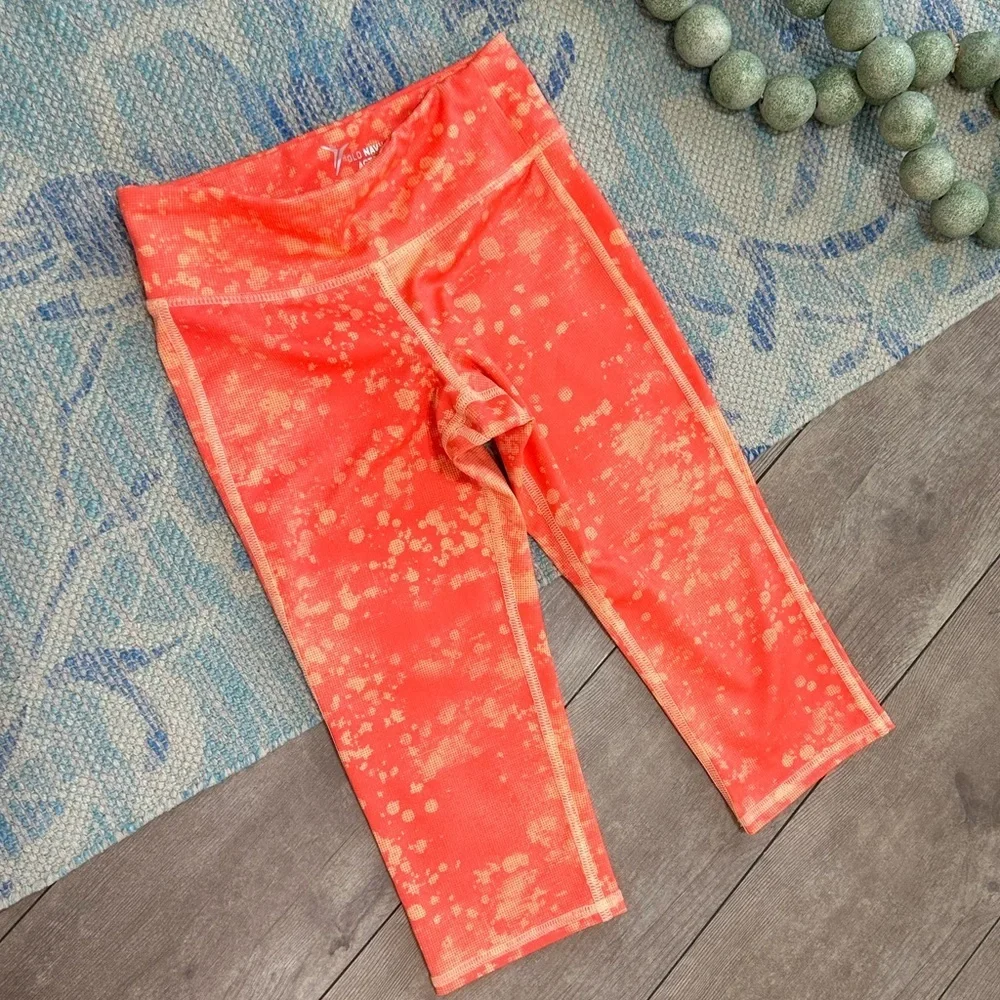 Old Navy Orange Leggings Stretchy Athletic Wear